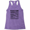 black king nutrition facts Racerback Tank