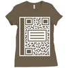 qr composition Ladies Fitted T-Shirt