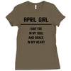 April Girl Ladies Fitted T-Shirt