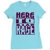here to rage Ladies Fitted T-Shirt