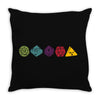 dungeons and dragons die hit Throw Pillow