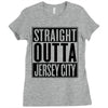 straight outta jersey city Ladies Fitted T-Shirt