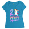 2nd grade squad Women's Triblend Scoop T-shirt