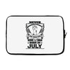 Never Underestimate Dog Rescuer Who Was Born July Laptop sleeve