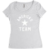 americas team Women's Triblend Scoop T-shirt