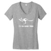 cricket it's an aussie thing Women's V-Neck T-Shirt