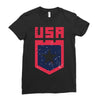 land of the free Ladies Fitted T-Shirt