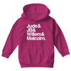 a litle life book white logo Youth Hoodie