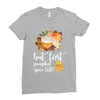 but first pumpkin spice latte, Ladies Fitted T-Shirt