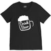 cool drink beer t shirt V-Neck Tee
