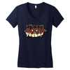 zombie doom logo Women's V-Neck T-Shirt