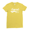 legend since 1977, funny Ladies Fitted T-Shirt