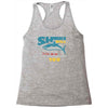 sharks will kill you Racerback Tank