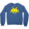 uomo 4 space invaders anni80 vintage videogames Crewneck Sweatshirt