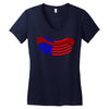 us hot dog Women's V-Neck T-Shirt