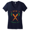 i don't carrot all Women's V-Neck T-Shirt