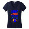 grover hello Women's V-Neck T-Shirt