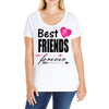 best friends forever Ladies Curvy T-Shirt