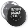resting grinch face Pin-back button