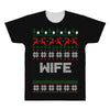 ugly christmas wife All Over Men's T-shirt