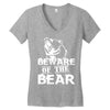 Beware Of The Bear Women's V-Neck T-Shirt