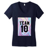 Holographic Team 10 Women's V-Neck T-Shirt