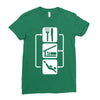 v2 eat sleep scuba dive Ladies Fitted T-Shirt