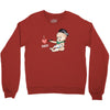 Cute Baby Painter's Dad Love Crewneck Sweatshirt