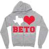 Texas Loves Beto Zipper Hoodie