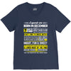 Legends Are Born In December V-Neck Tee