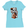 maneki trooper Ladies Fitted T-Shirt