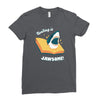 reading is jawsome Ladies Fitted T-Shirt