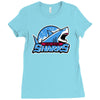 amity island sharks Ladies Fitted T-Shirt