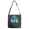 shit happens Adjustable Strap Totes