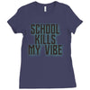 school kills my vibe Ladies Fitted T-Shirt