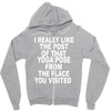 yoga pose post Zipper Hoodie