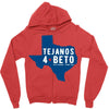 tejanos for beto Zipper Hoodie