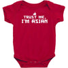 trust me, i'm asian   chinese vietnamese korean japanese lol pride tee Baby Bodysuit