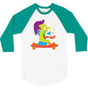 skate face 3/4 Sleeve Shirt