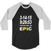 pi day 2015 pie math 3/4 Sleeve Shirt