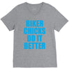 biker chicks do it better V-Neck Tee