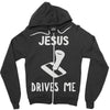 jesus drives me Zipper Hoodie