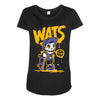 wat skateboard Maternity Scoop Neck T-shirt