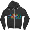 jake paulers cool colors Zipper Hoodie