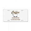 coffee required License Plate