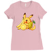pikachu and fruits Ladies Fitted T-Shirt