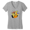 bad luck bowser Women's V-Neck T-Shirt