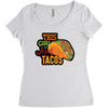 this girl likes tacos Women's Triblend Scoop T-shirt