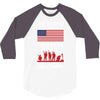 Stand For The Flag We Kneel For The Fallen 3/4 Sleeve Shirt
