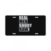 real men shoot raw License Plate